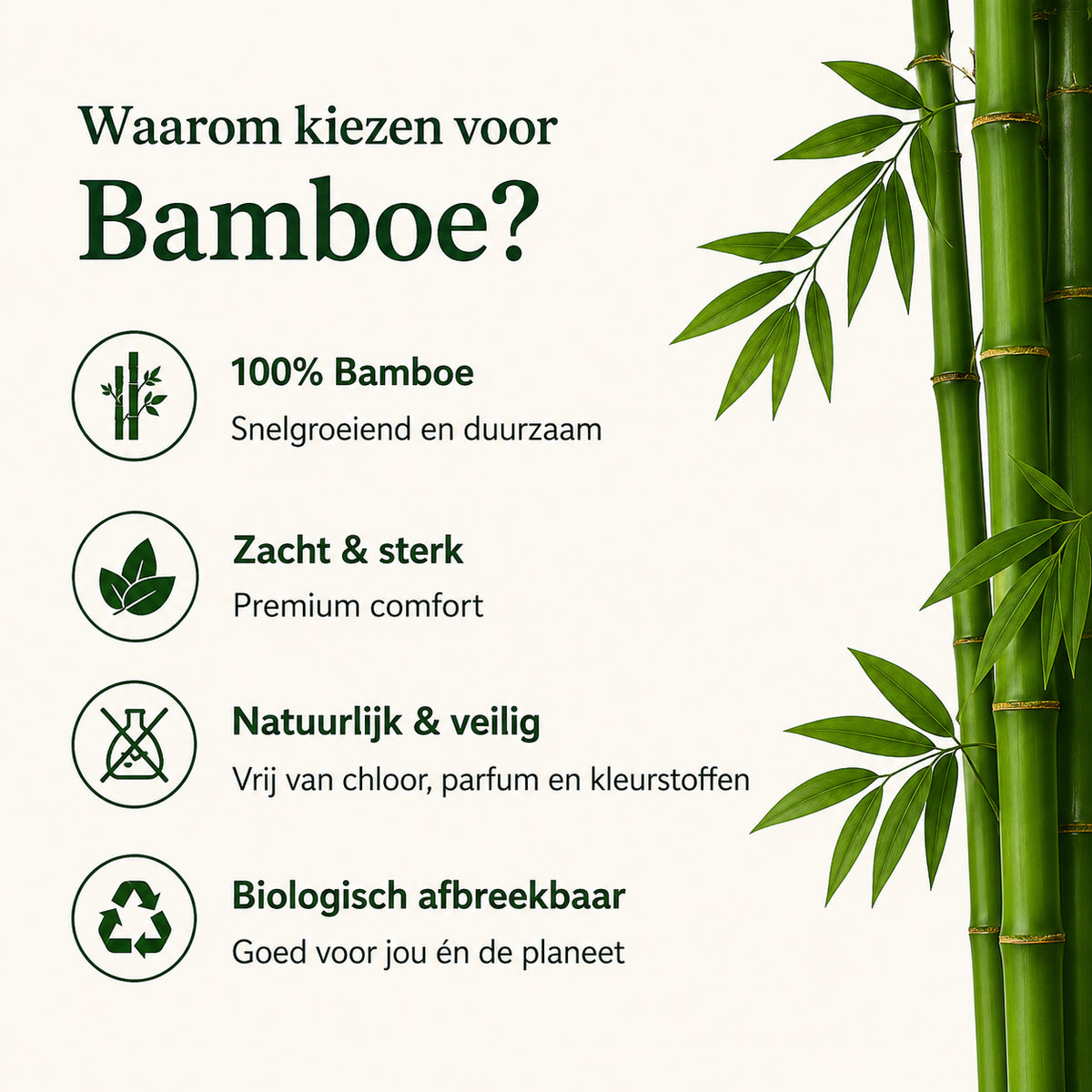 Bamboe toiletpapier uitgelegd als zacht, sterk en snel oplosbaar
